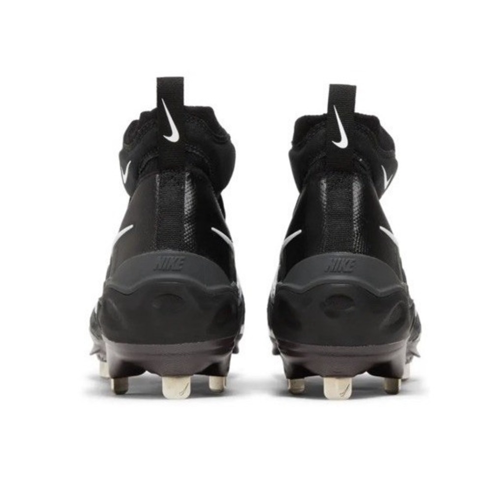 Nike Men Alpha Huarache NXT Black Dark Smoke Grey Cleats Size 7‎ New - Picture 6 of 8